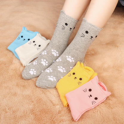 Jeasona Cute Cat Gifts for Women Animal Cat Socks Wife Mom Girlfriend Daughter