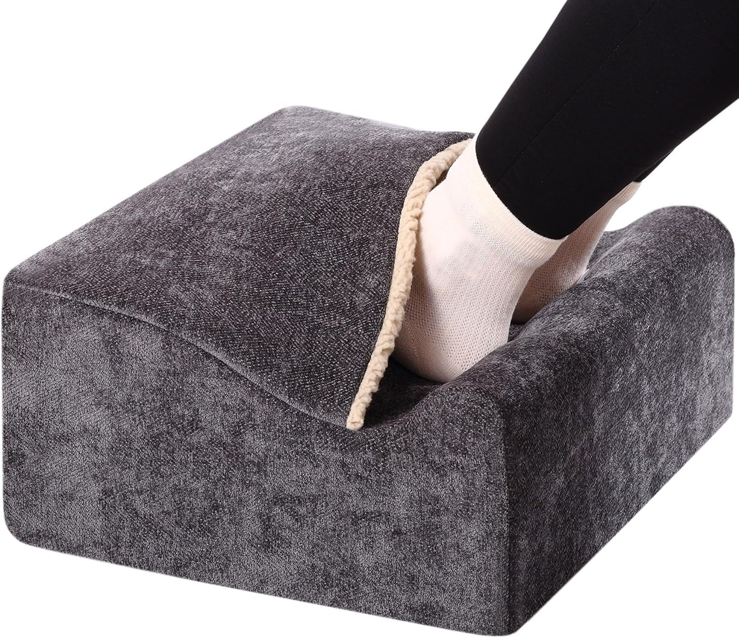 Work Foot Rest Under Desk,Comfort Foot Rest for Couch | Foot Rest For Under Desk at Work,At Soft Ergonomic Footrest,Support Foot Pillow,Heel Chair,Leg Elevation Pillow blue