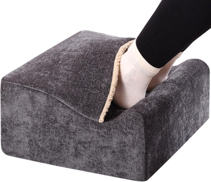 Work Foot Rest Under Desk,Comfort Foot Rest for Couch | Foot Rest For Under Desk at Work,At Soft Ergonomic Footrest,Support Foot Pillow,Heel Chair,Leg Elevation Pillow blue