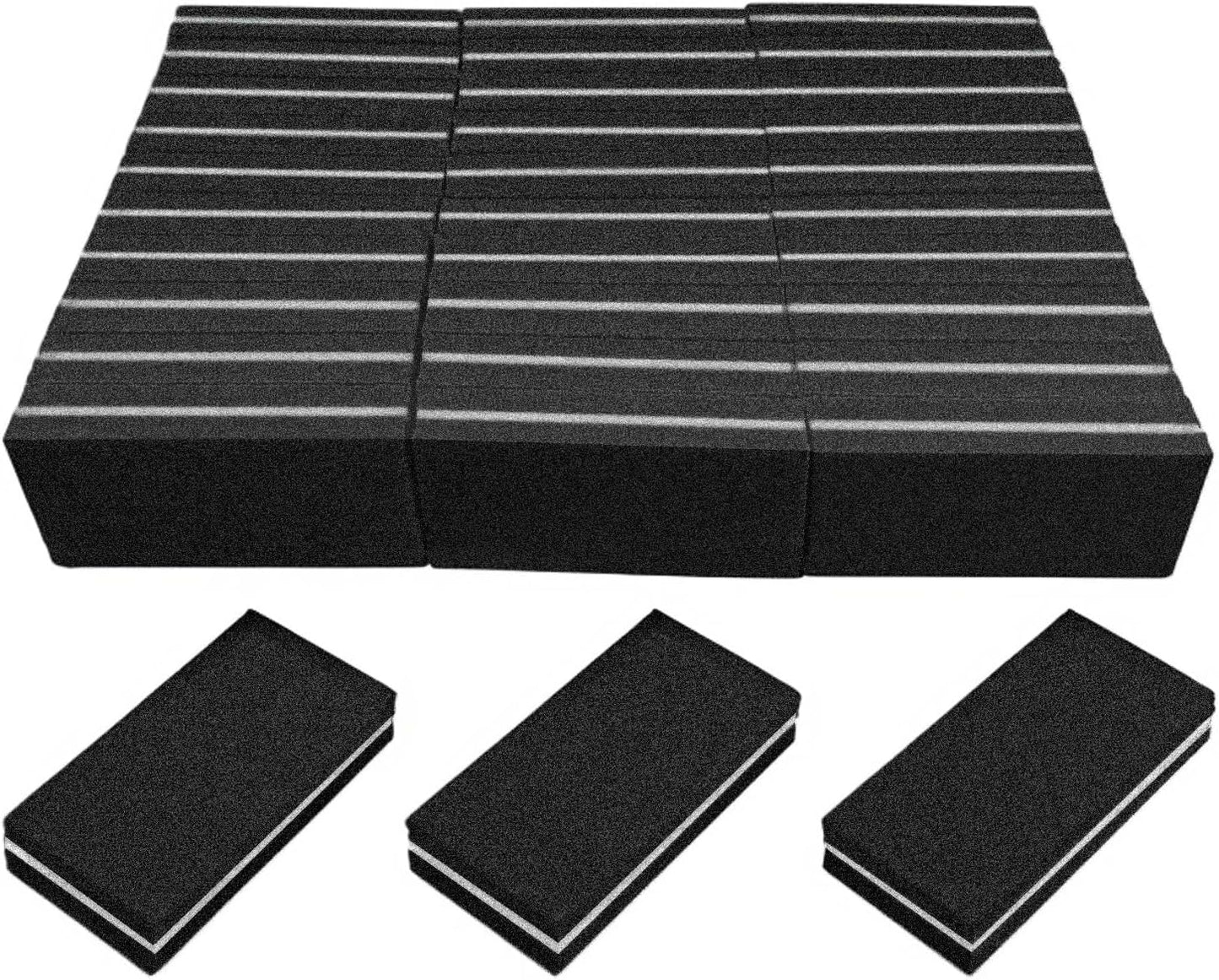 Pink Professional Nail Buffer Set - 30 Pcs, Acrylic & Natural Nails, 100/180 Grit Buffer Blocks