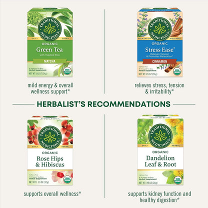 Traditional Medicinals Organic Hawthorn & Hibiscus, 96 Tea Bags