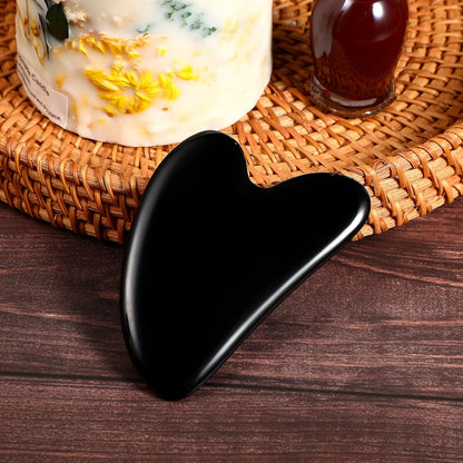 rosenice Gua Sha Facial Tools Guasha Tool Gua Sha Jade Stone Manual Massage Sticks for Jawline Sculpting and Puffiness Reducing for Face Body Tensions Reduce Festive Gifts