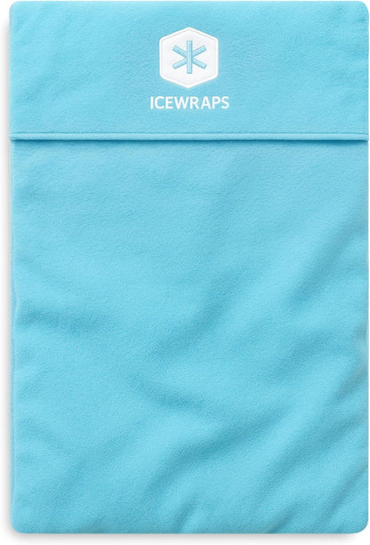 ICEWRAPS 12" x 21" Extra Large Reusable Ice Pack with Soft Fabric Cover, Flexible Cold Therapy Clay Pack for Knee & Back Swelling, Chronic Pain Relief – FSA-HSA Eligible