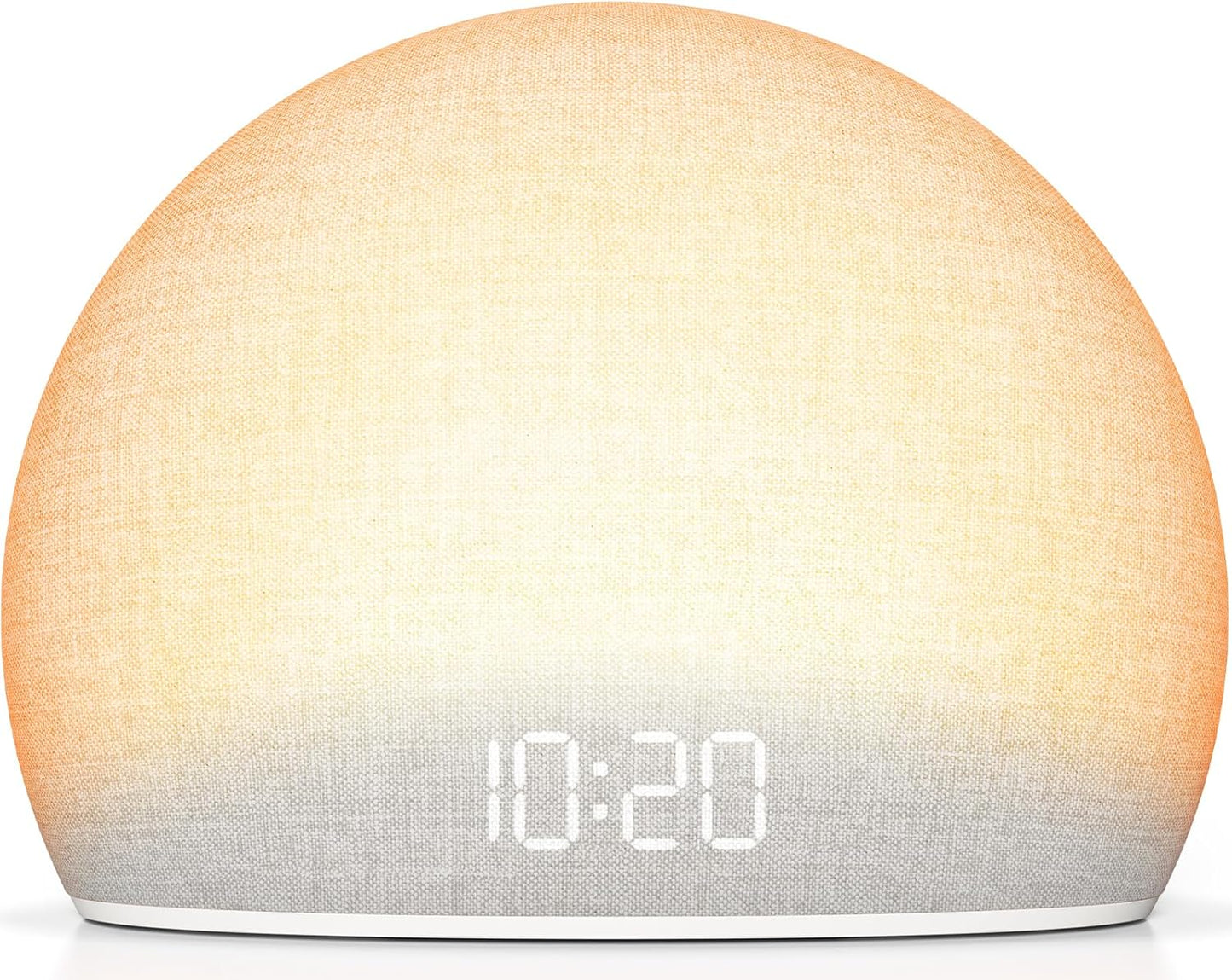 HOUSBAY Sunrise Alarm Clock with White Noise Sound Machine – Wake-Up Light for Bedroom, 5 Gentle Alarm Sounds, 20 Soothing Sleep Sounds, Dimmable Display, Phone-Free Bedside Clock