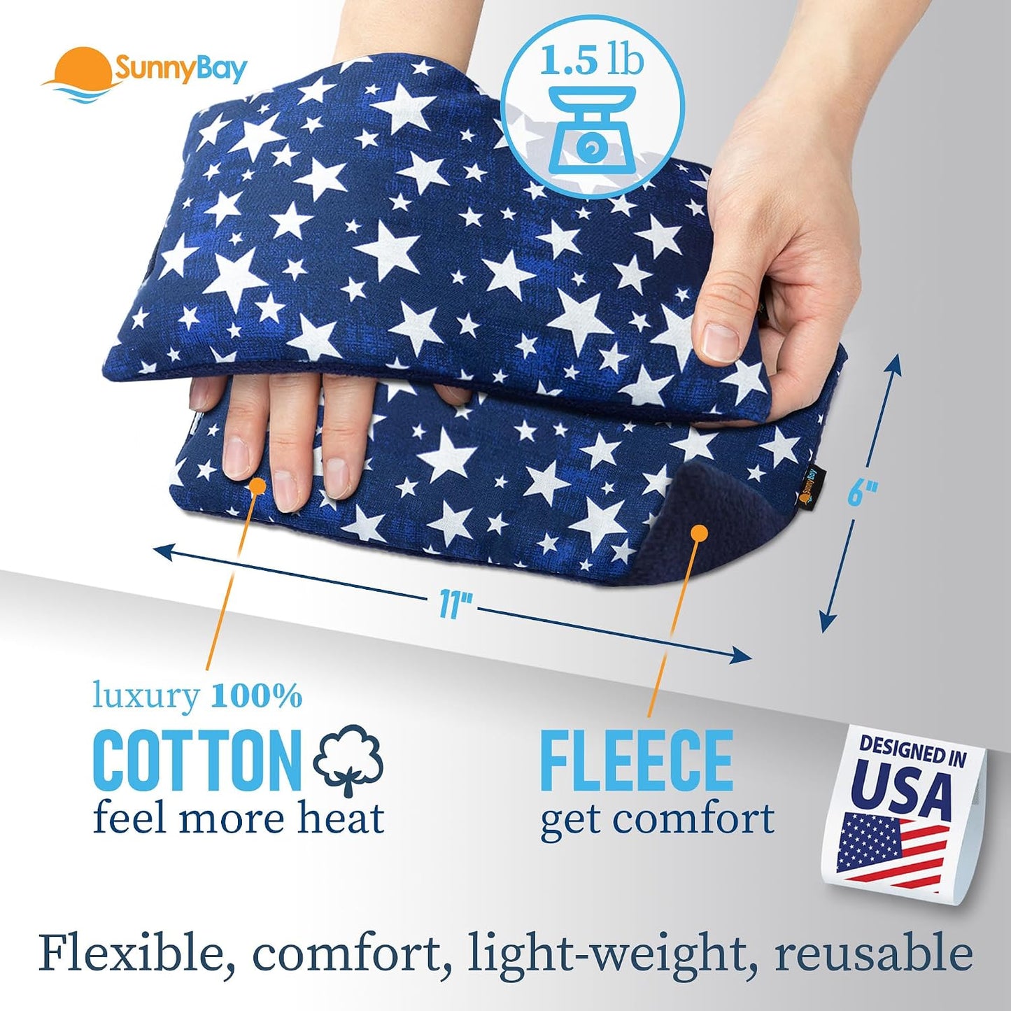 SunnyBay Small Microwave Heating Pad, Microwavable Versatile Cold/Heated Neck and Shoulder Wrap for Back Pain and More, Moist Heat Cotton-Fleece Pad, 6x11 Inches, Hot Pink and Red Flower, Pack of 2
