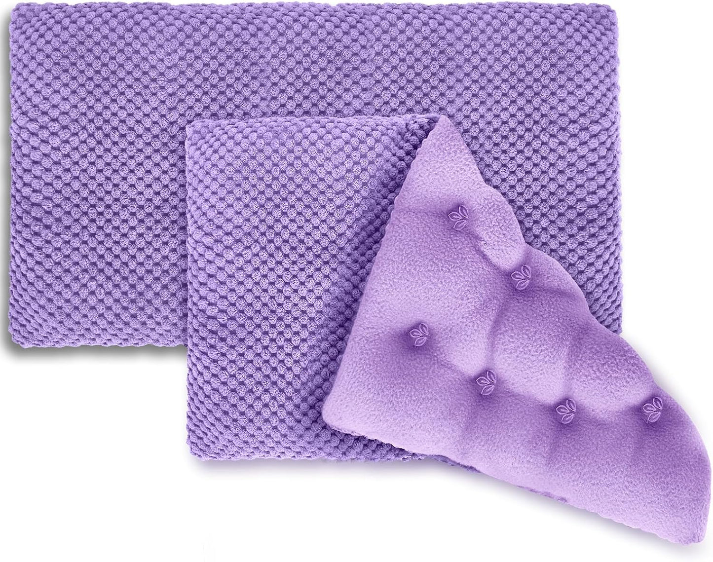 Microwavable Heating Pads 15 * 9", Weighted Moist Microwave Heat Pad for Cramps Neck Shoulder, Back Pain Relief, Warm Compress Rice Bean Bag Hot Pack for Muscles Ache, Joints, Unscented,1 Pack