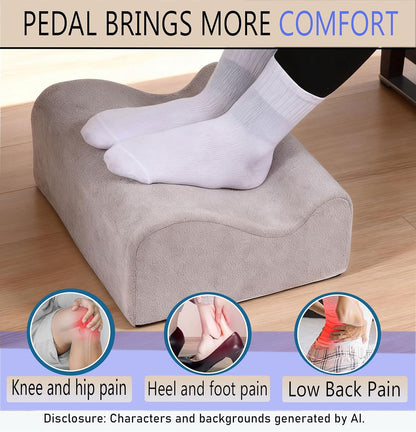 Work Foot Rest Under Desk,Comfort Foot Rest for Couch | Foot Rest For Under Desk at Work,At Soft Ergonomic Footrest,Support Foot Pillow,Heel Chair,Leg Elevation Pillow blue