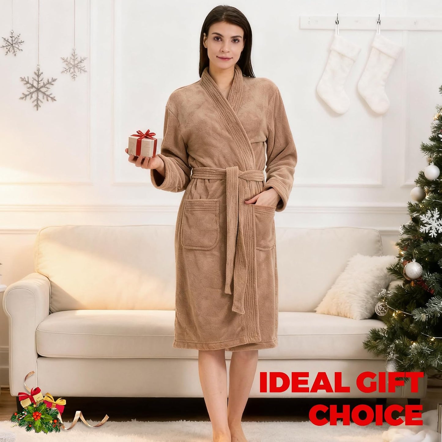 PJGGZ Towel Robe for Women – Soft Absorbent Kimono Bathrobe, Quick-Dry Spa Shower & Hotel Use