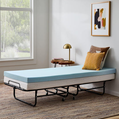 Linenspa Memory Foam Mattress Topper, Queen Size - 2 Inch Gel Infused Memory Foam - Plush Feel - Cooling and Pressure Relieving - CertiPUR Certified