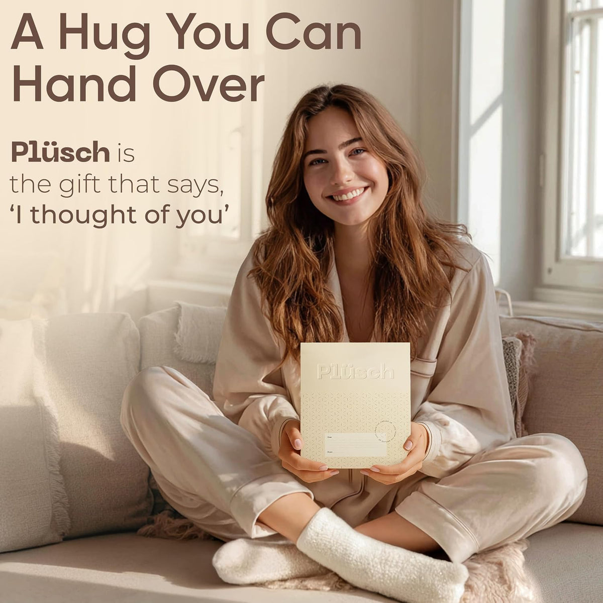 Plüsch Gift for Women – Ultra-Soft Cozy Cloud Socks in Kraft Envelope – Thoughtful Self-Care, Unique Birthday Gifts for Women