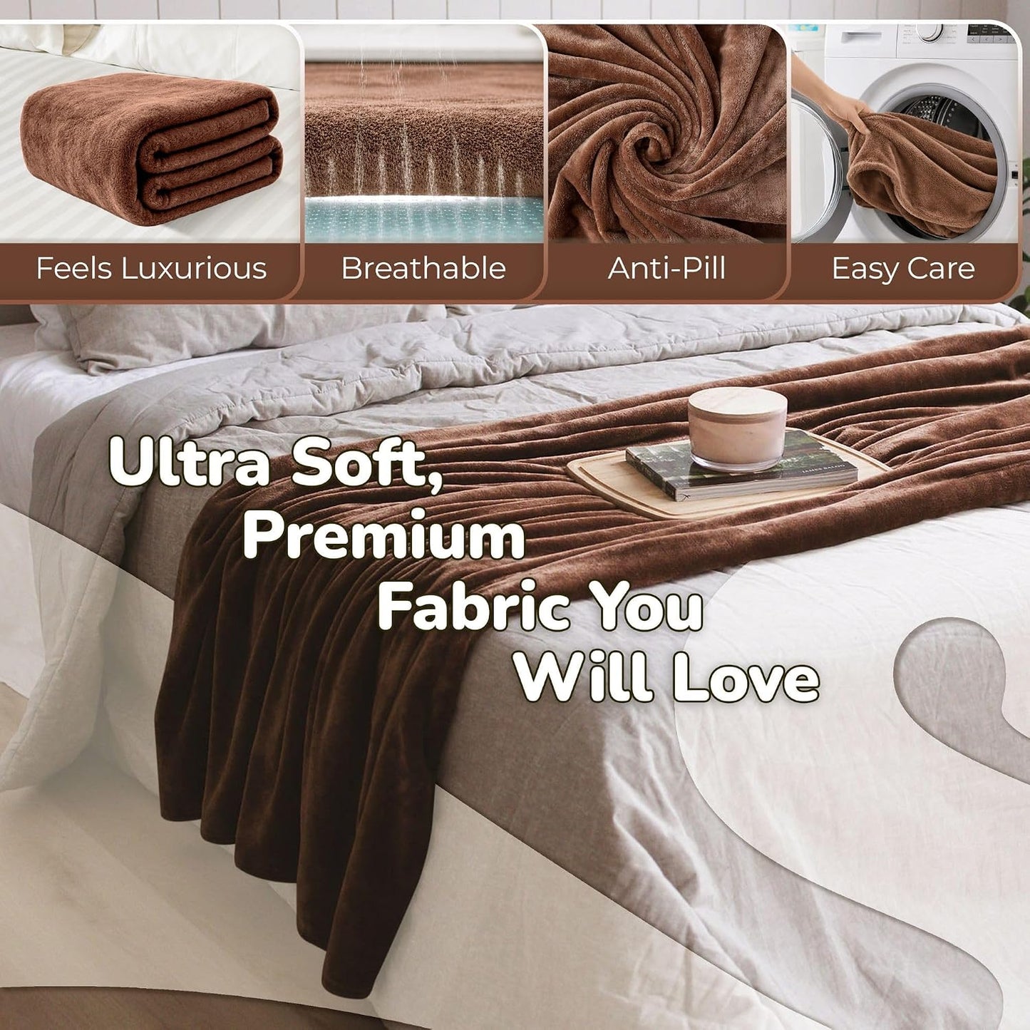 Super Blanky Wearable Blankets for Women & Men, Graduation Day Gift for Her, Cozy Gifts for Women, Wife Birthday Gifts Ideas