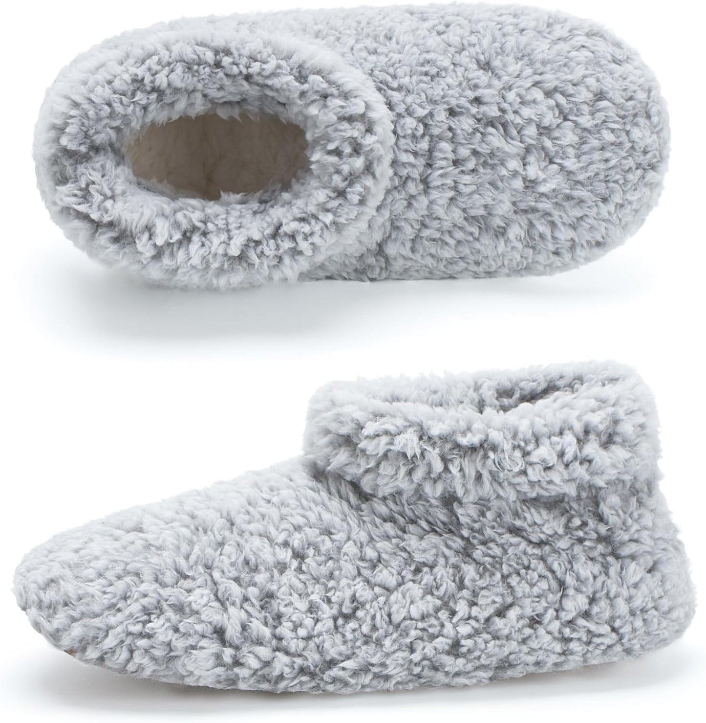 Cozylook Fuzzy Slippers for Women Indoor Soft Sole Slipper Socks with Non Slip Grippers Warm Fluffy