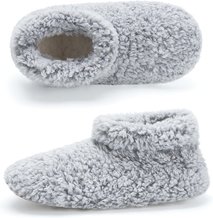 Cozylook Fuzzy Slippers for Women Indoor Soft Sole Slipper Socks