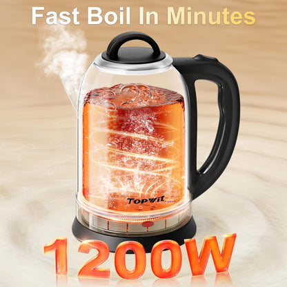 Topwit 2.5L Large Electric Kettle,Fast Boil Stainless Steel Electric Kettle