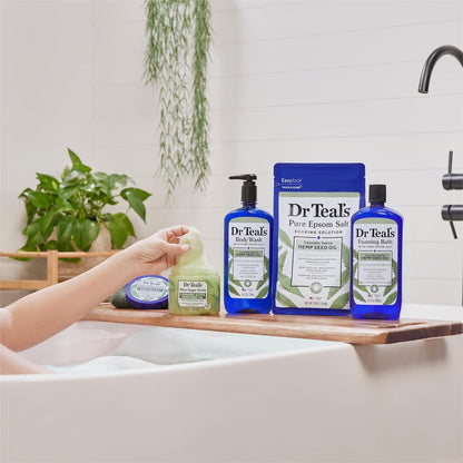 Dr Teal's Body Wash with Pure Epsom Salt, Relax & Relief with Eucalyptus & Spearmint, 24 fl oz (Pack of 2)
