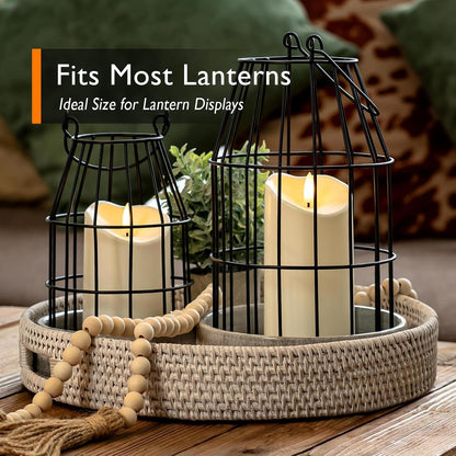 Homemory 6"x3" Outdoor Waterproof Flameless Candles, LED Candles, Battery Operated Candles with Remote and Timers, Electric Fake Plastic Pillar Candles, Ivory White, Set of 2