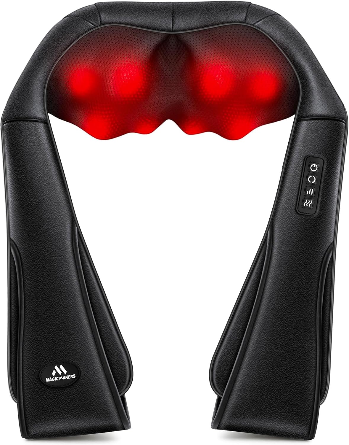 MagicMakers Fathers Day Dad Gifts, Shiatsu Neck Massager with Heat for Pain Relief Deep Tissue – Christmas Gift for Women, Men, Mom, Dad, Her, Him– Amazing Back & Shoulder Relief from Daughter or Son