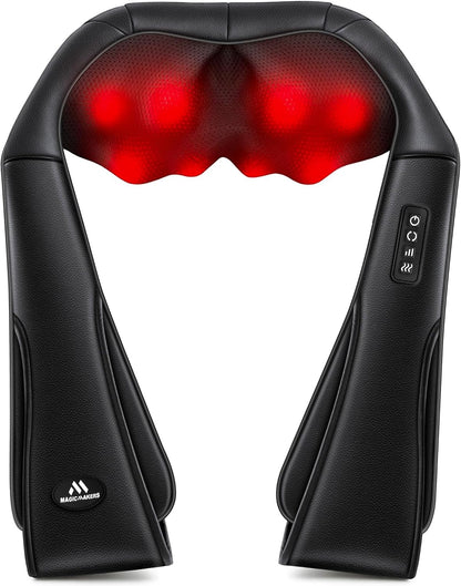 MagicMakers Fathers Day Dad Gifts, Shiatsu Neck Massager with Heat for Pain Relief Deep Tissue – Christmas Gift for Women, Men, Mom, Dad, Her, Him– Amazing Back & Shoulder Relief from Daughter or Son