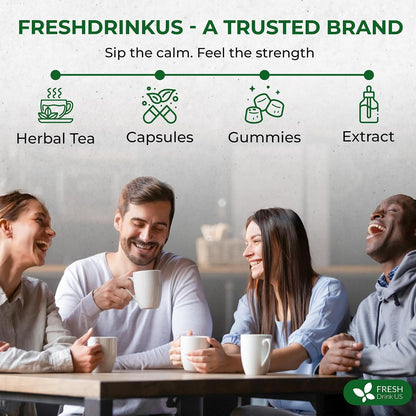 FreshDrinkUS, Oil-Reducing Herbal Tea – 40 Tea Bags | Blend of Winter Melon, Lotus Leaf, Ginger, Hawthorn, Gardenia Fruit, Rose, Cassia Seed & More | Naturally Caffeine-Free | Delicious Hot or Iced
