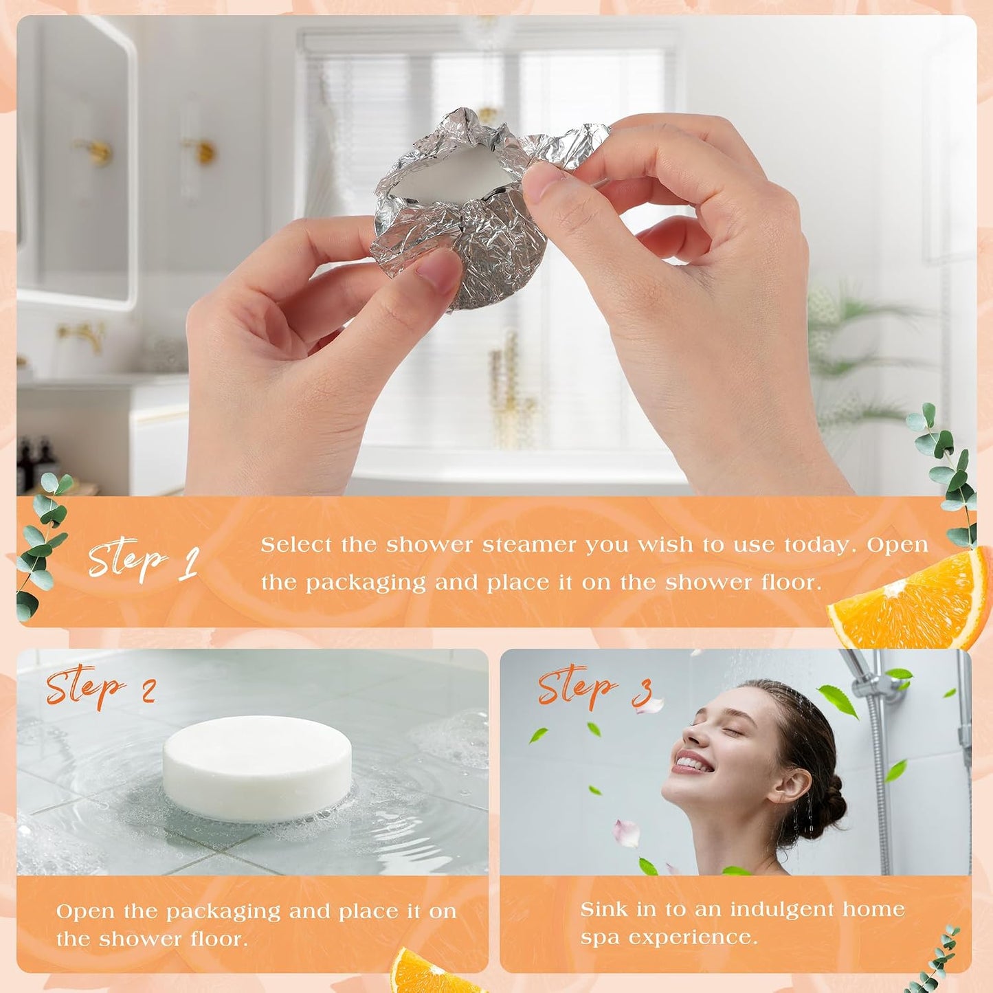Shower Steamers Aromatherapy Birthday Gifts for Women - 10 Pack,Gifts for Wife Mothers Daughter Sister Stress Relief & Deep Relaxation Self Care Home Spa Essential
