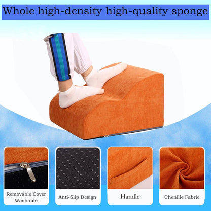 Foot Rest for Under Desk at Work.Multifunctional 3-Tier Foot Stool,with Washable Footrest.for Under Desk,Office Chair Gaming Chair & Sofa,Leg Elevation Pillow,Supports Posture -Dark Grey