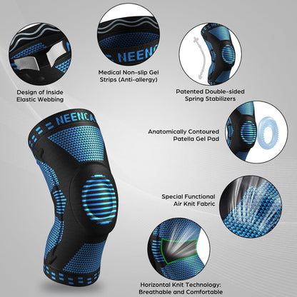 NEENCA Professional Knee Brace, Medical Knee Support for Women & Men Relief