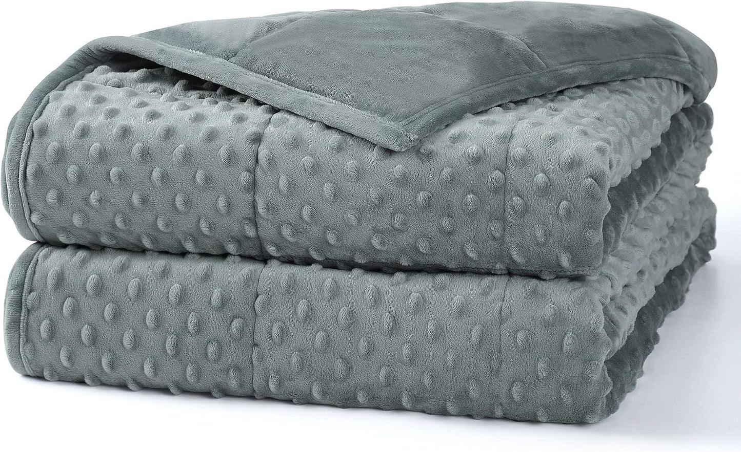 Alomidds Weighted Lap Blanket 7lbs, Cozy Luxury Breathable Weighted Blanket for Adults, Weighted Lap Pad for Travel, Relaxation, Sleeping, Purple, 29" x 24"