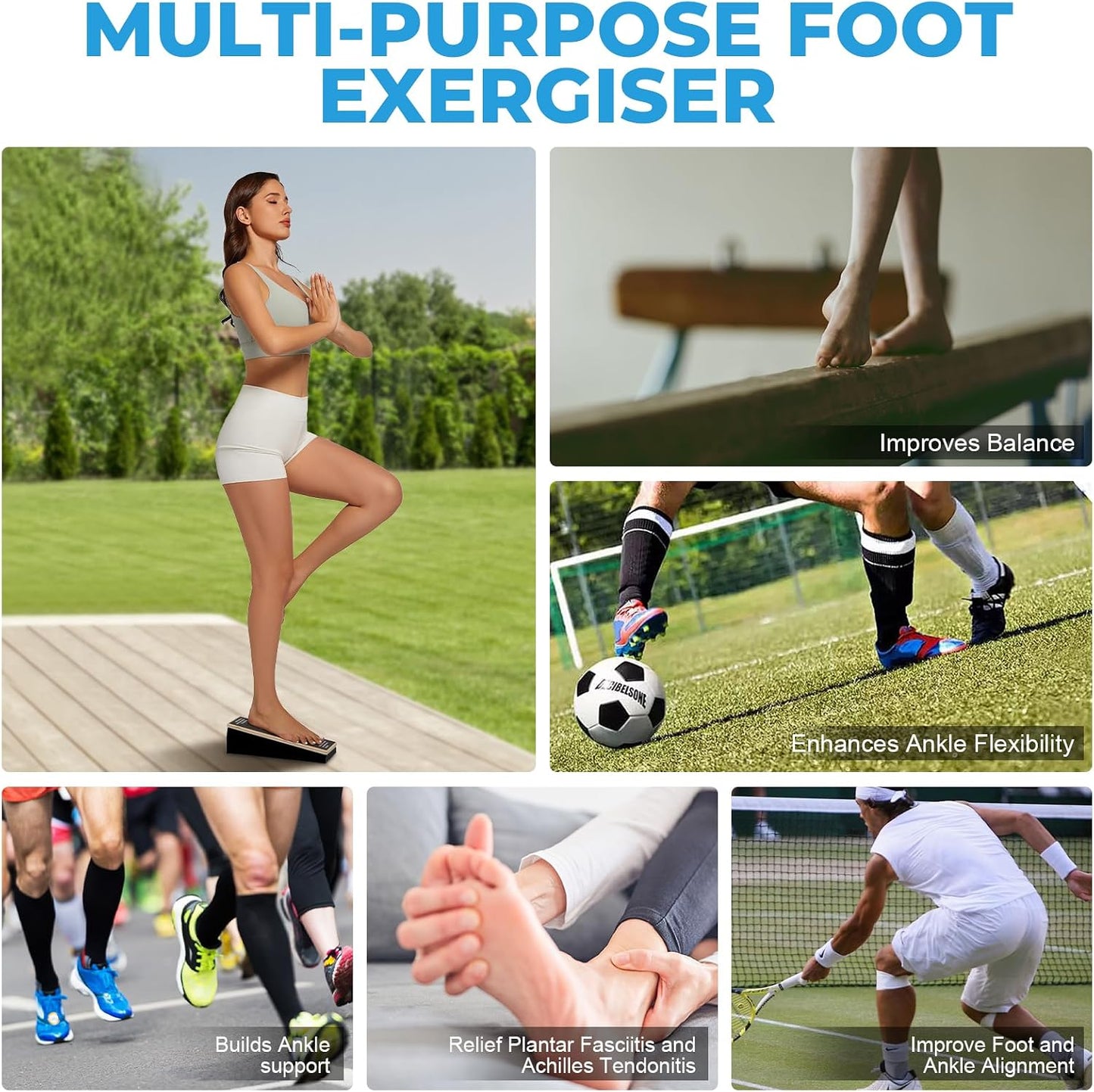 Athletic Balance Boards,Slant Board,Wobble Board,Balance Wedge for Condition Your Body and Prevent Injury