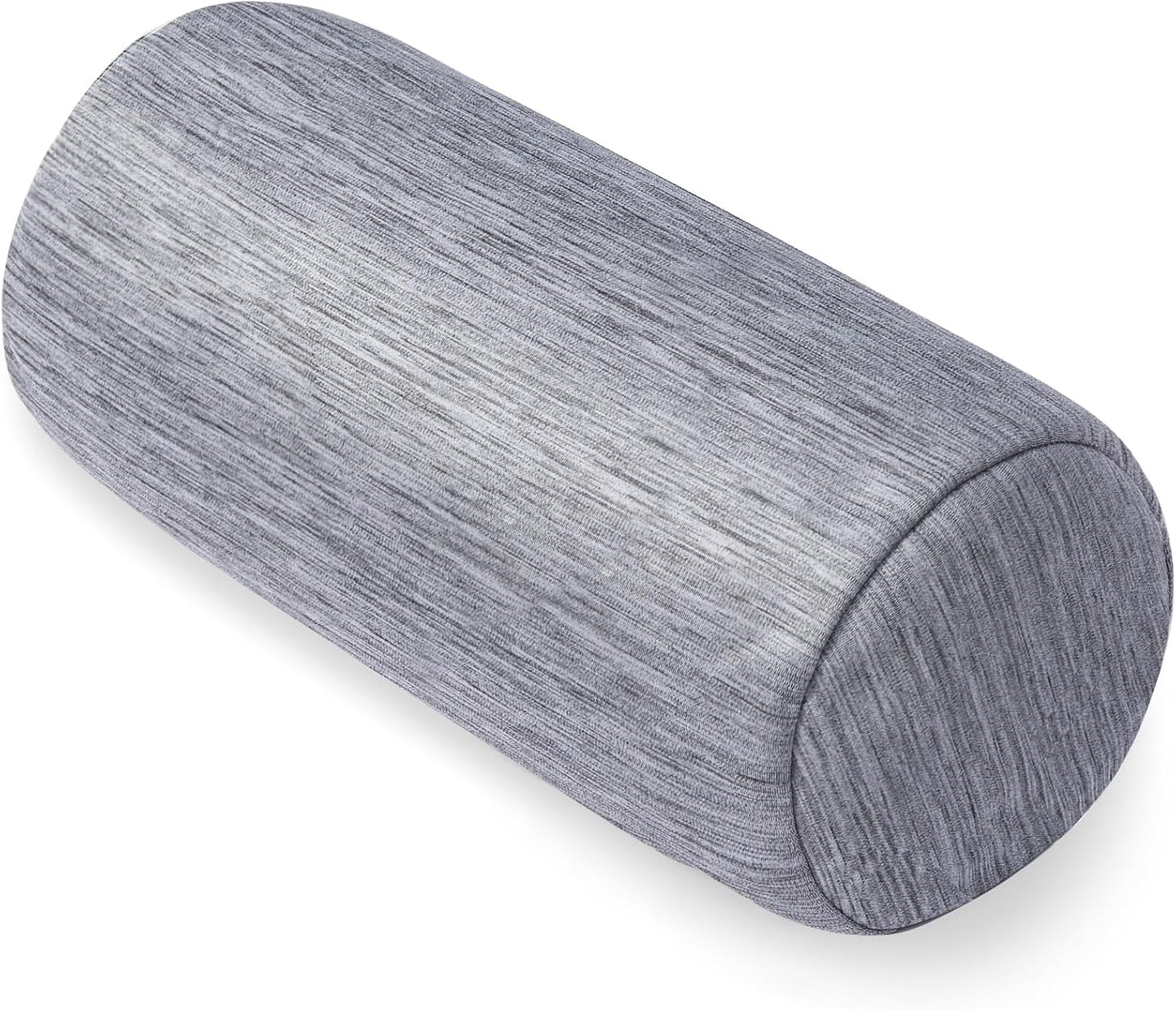 1 MIDDLE ONE Round Cylinder Bolster Pillow with Removable Velvet Cover, Tube Roll Cervical Pillow for Head, Neck, Back and Legs Support, 13"x 6", Blue