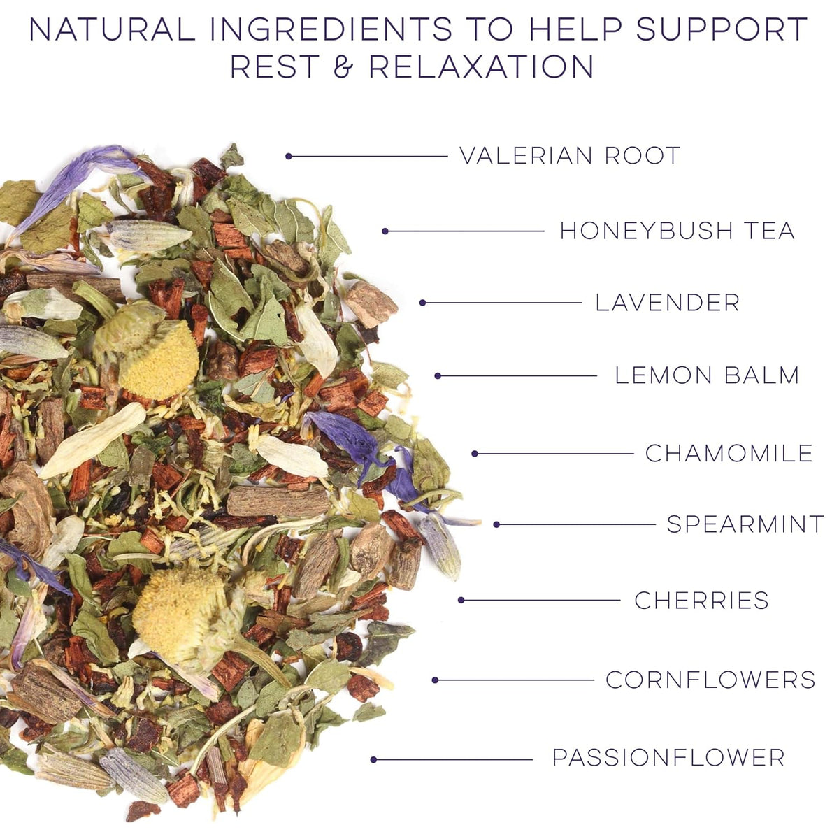 Laki Naturals Dreamy Night Herbal Sleep Tea, Chamomile, Valerian Root (18 Tea Bags)