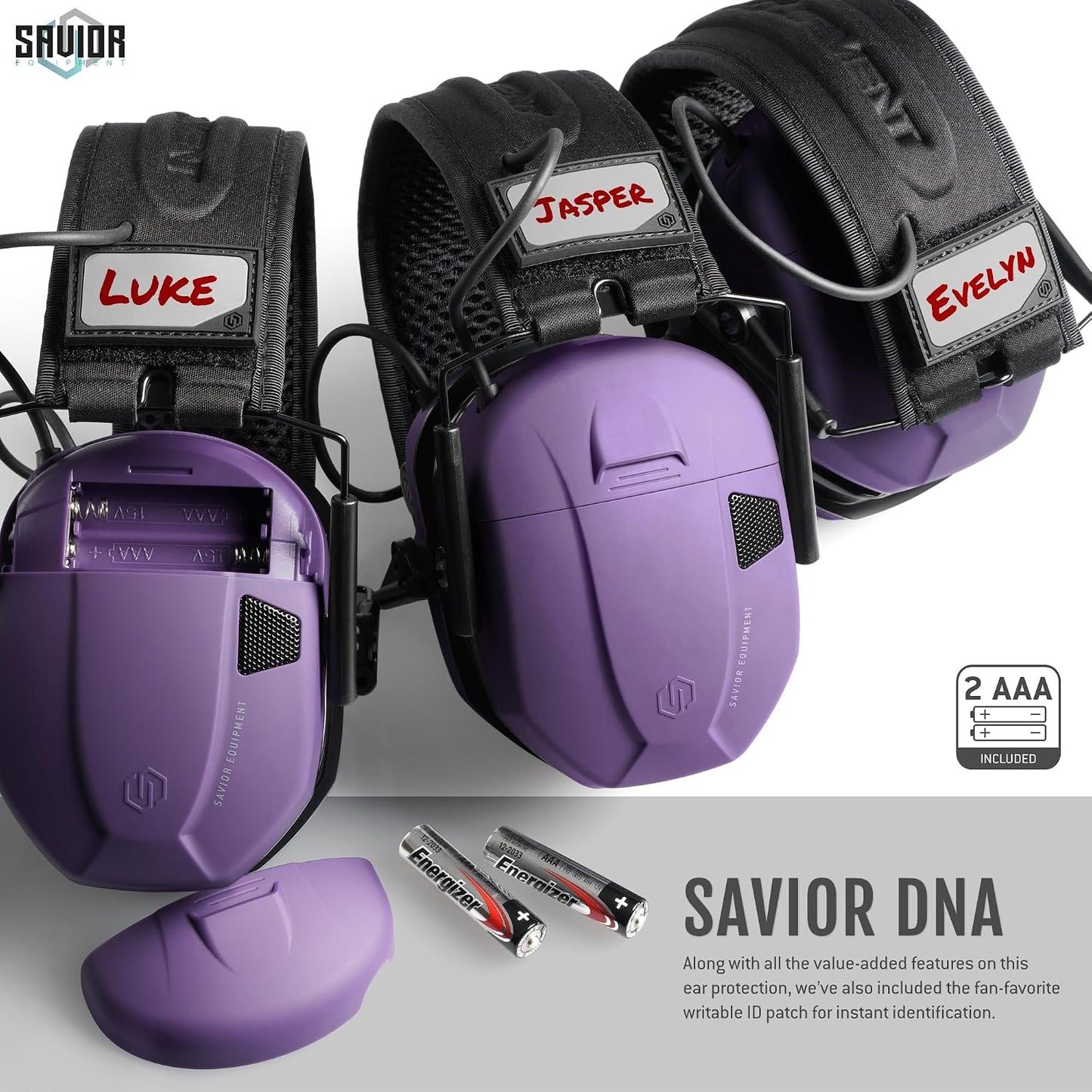 Savior Equipment Apollo Electronic Earmuffs For Shooting w/Gel Ear Pads, 24dB NRR, Noise Cancelling Ear Protection Headset