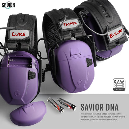 Savior Equipment Apollo Electronic Earmuffs For Shooting w/Gel Ear Pads, 24dB NRR, Noise Cancelling Ear Protection Headset