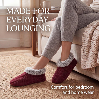 Cozylook Fuzzy Slippers for Women Indoor Soft Sole Slipper Socks