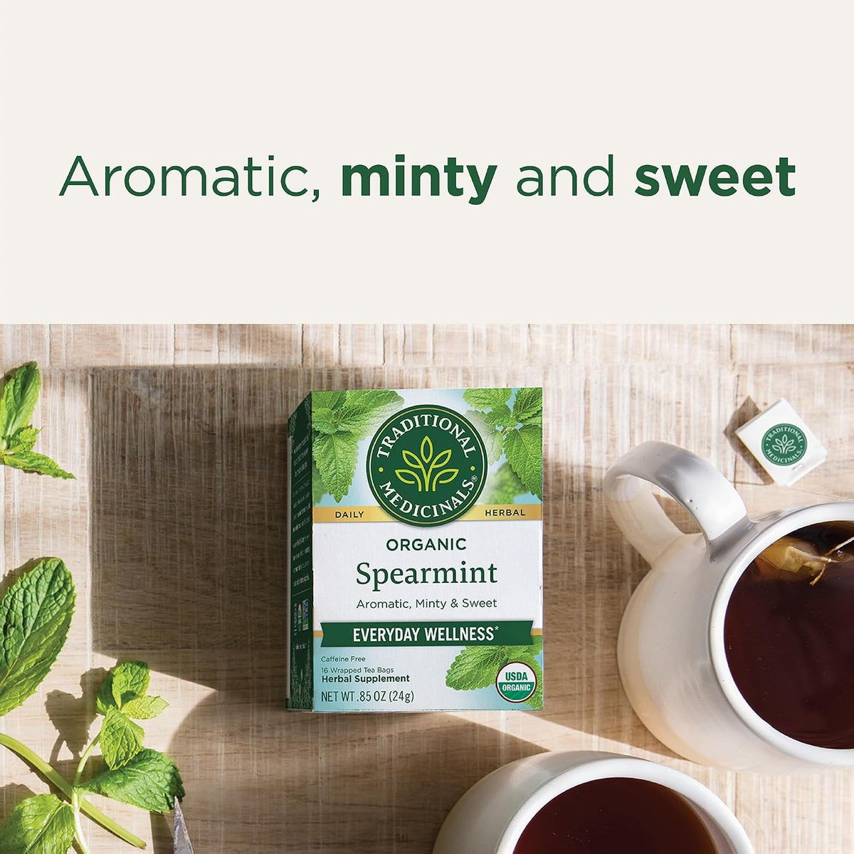Traditional Medicinals Organic Spearmint, 96 Tea Bags