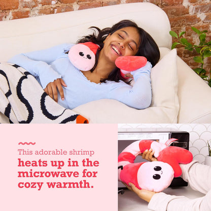 Menstruation Crustacean Lobster by Relatable, Microwavable Heating Pad for Period Cramps, Cuddly Plushies, Great Gift Ideas for Loved Ones of All Ages, Includes 1 Lavender Scented Heating Pad Plushy