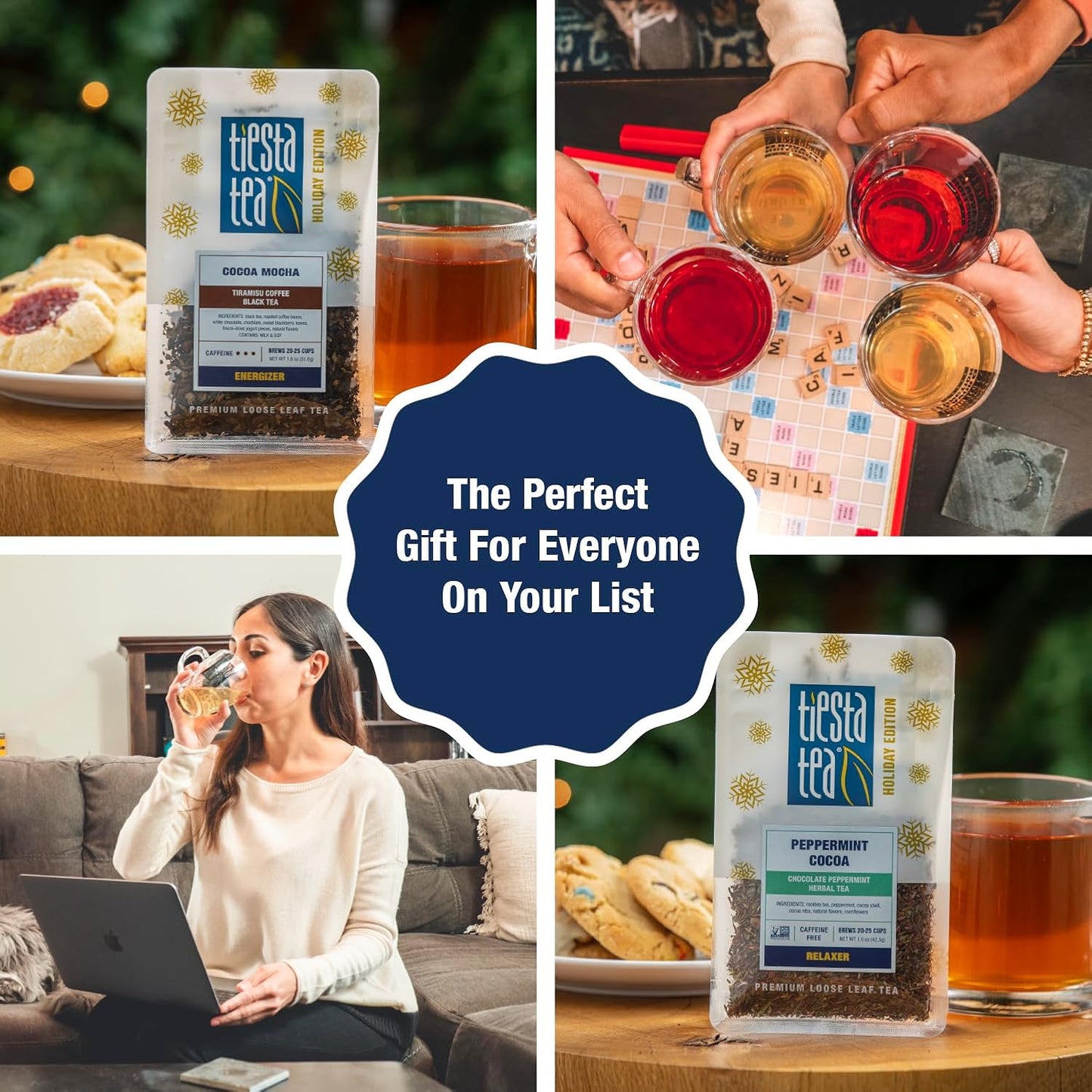 Tiesta Tea - Holiday Tea Sampler Dry Flight Set, Loose Leaf