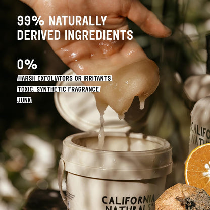 California Naturals Exfoliating Body Scrub with Coconut Oil, Sugar and Vitamin C Naturally Scented with Toasted Coconut, 14.5 oz