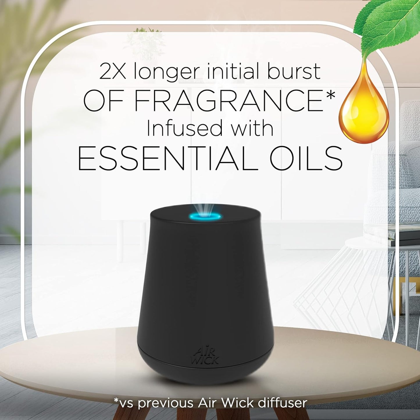 Air Wick Essential Mist Refill, Essential Oils Diffuser, Lavender and Almond Blossom, 3 ct, Air Freshener, Aroma diffuser