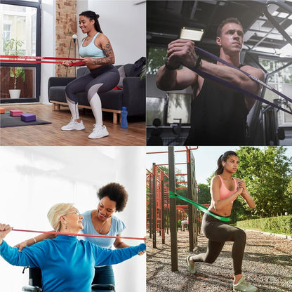 POWER GUIDANCE Resistance Bands, Set of 5 Pull Up Bands, Pull Up Assistance Bands, Exercise Bands, Resistance Bands Set for Legs, Working Out