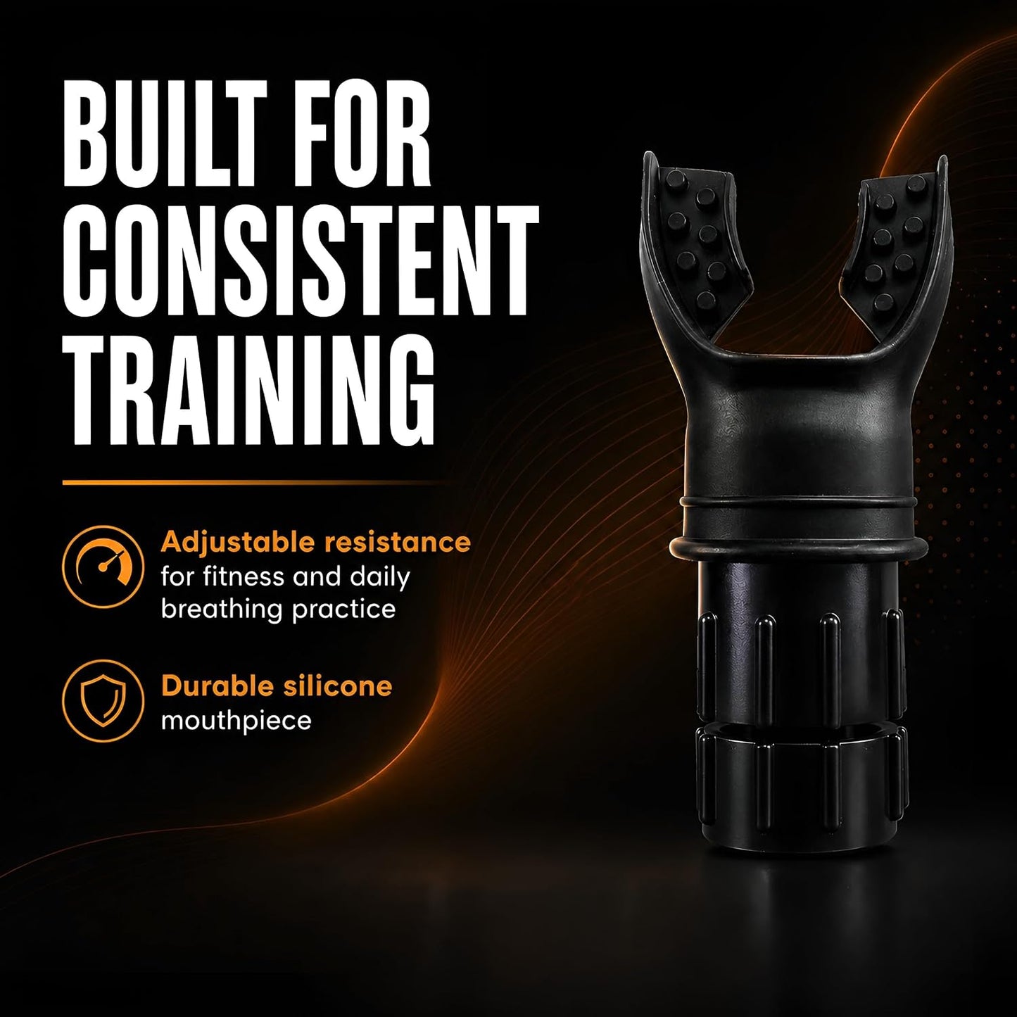 Lung Trainer – Adjustable Breathing Resistance Mouthpiece for Fitness, Running & Endurance Training – Compact Breath Trainer for Workouts and Daily Practice