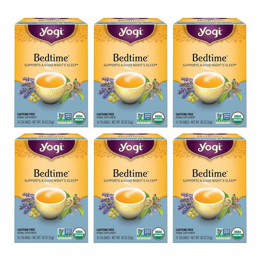 Yogi Bedtime Tea, 16 Tea Bags (6 Pack)