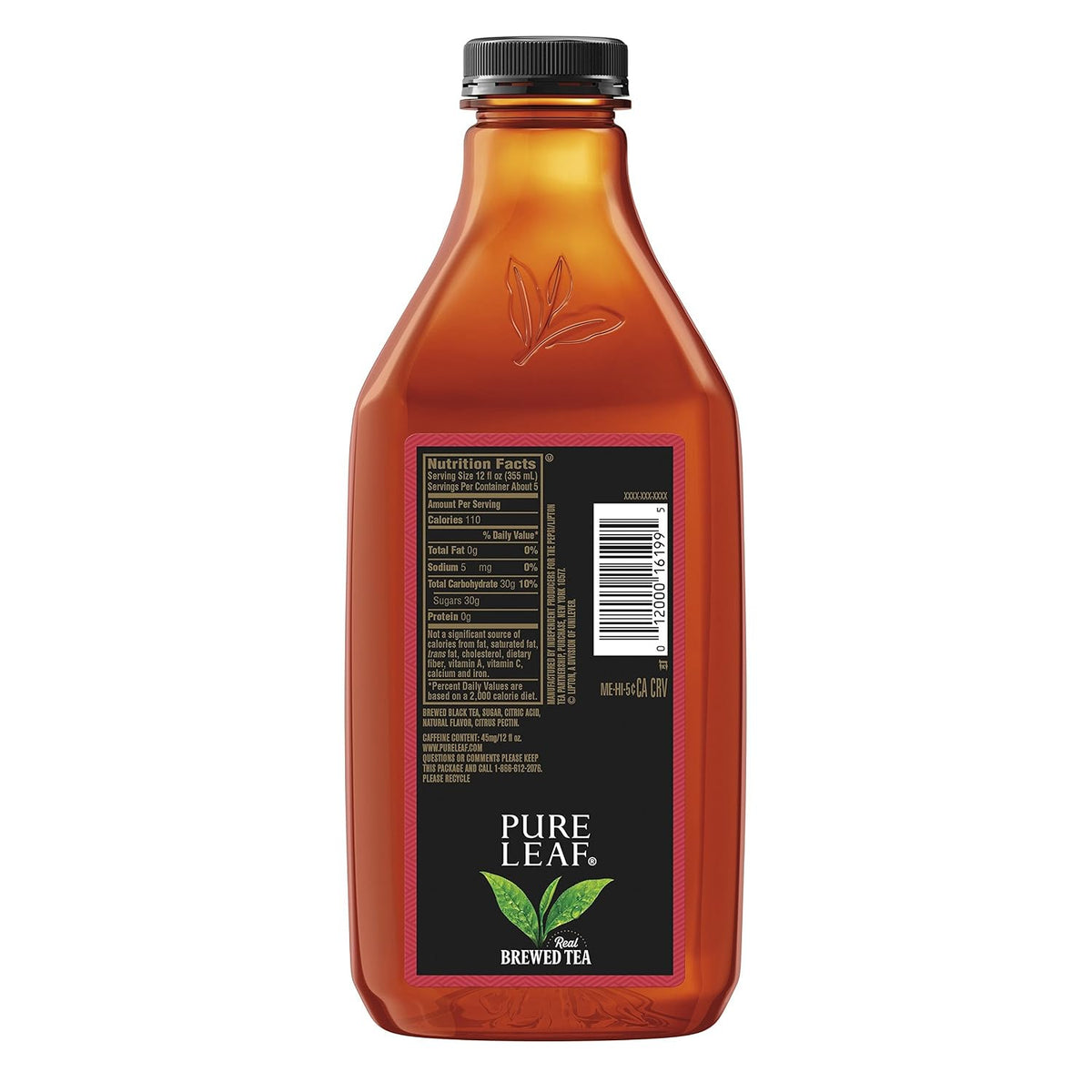 Pure Leaf Prepared Tea, Raspberry 64 fl oz Plastic Bottle