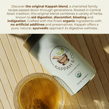Kappah Organic Fennel Stomach Ease Tea Bags | Caffeine Free | Supports Digestive Wellness