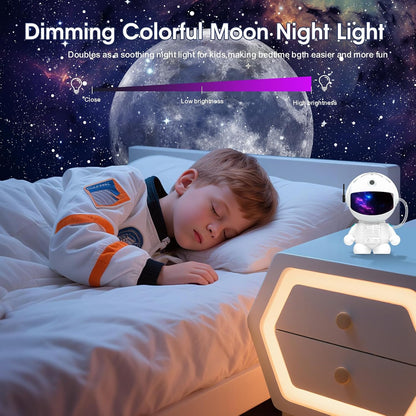 Astronaut Galaxy Projector, Star Projector Galaxy Light, Night Light for Kids, Nebula Ceiling LED Lamp, Room Decor, with Timer and Remote, Gifts for Birthdays