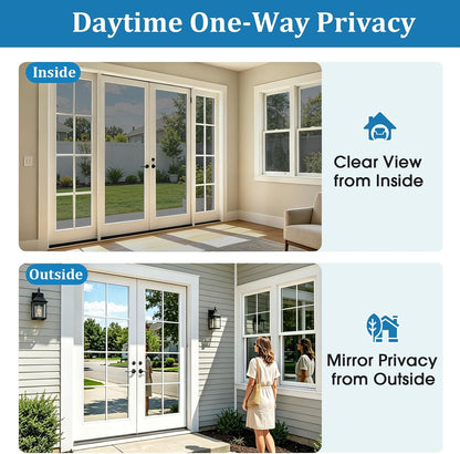 Coavas Blackout Window Privacy Film, Geometric Pattern, 11.8" x 78.7"