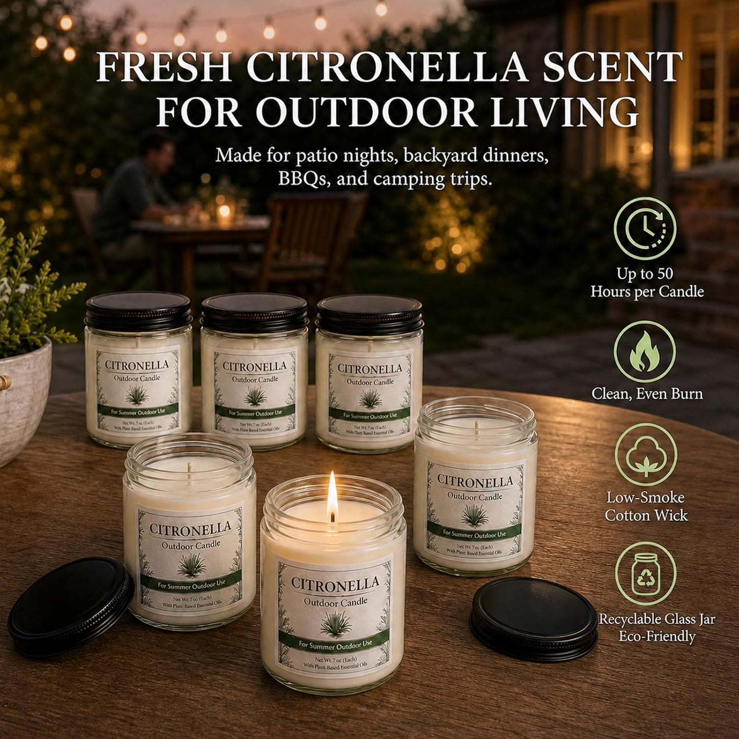 Scented Candles Gift Set, Long Lasting 6 Pack Aromatherapy Candles for Home, 42 oz 300 Hour Burn, Lavender Jasmine Vanilla Sage Sandalwood Rose Eucalyptus Mint, Gifts for Women