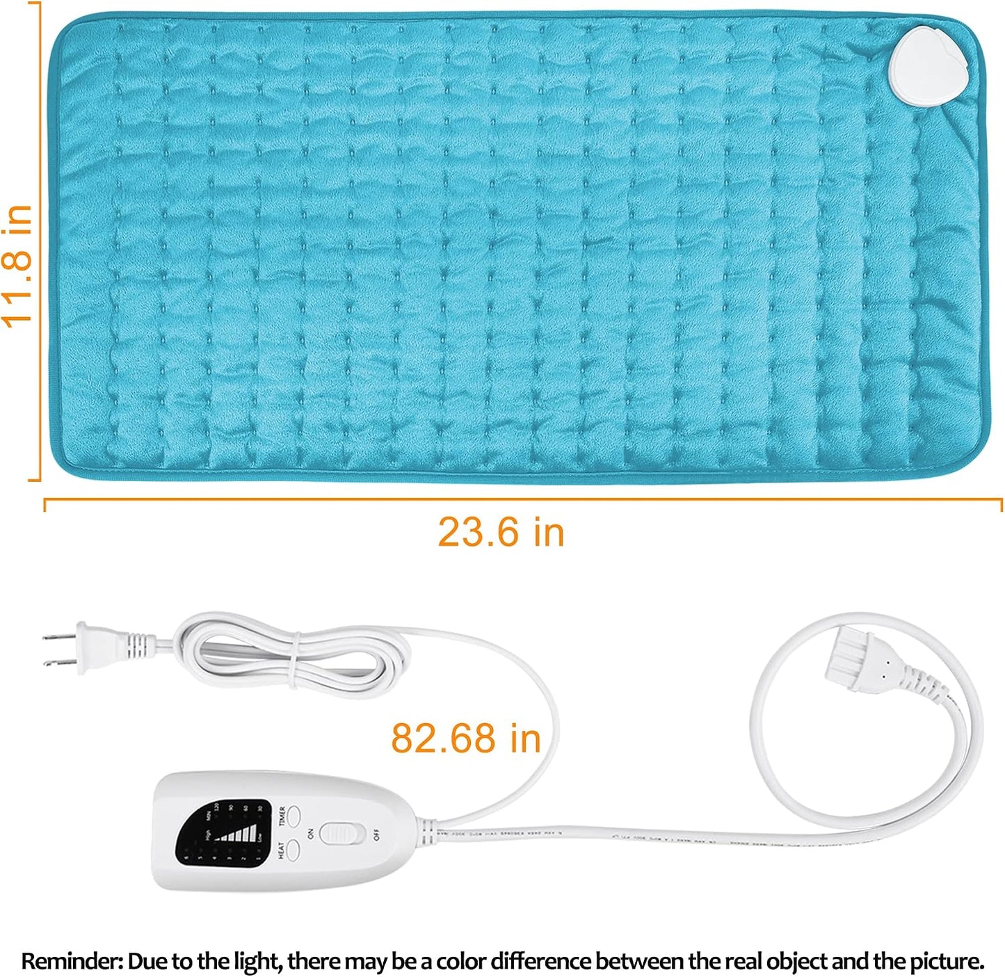Electric Heating pad for Back Neck Shoulder Knee Arms Legs- Electric Heat Pads with 6 Heat Settings & Auto Shut Off Heat Heating Pad for Birthday Mother Father Girl Men Women