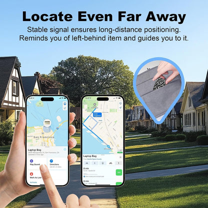 Wallet Tracker Card, Rechargeable, Works with Apple Find My