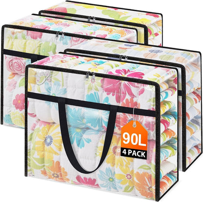 60L Clear Under Bed Storage Containers, Large Clothes Storage Bags