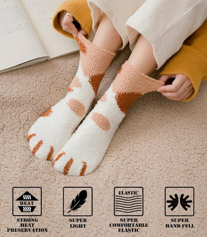 FNOVCO Non Slip Socks for Women Winter Warm Cozy Fuzzy Slipper Socks Soft Fluffy Hospital Socks with Grips